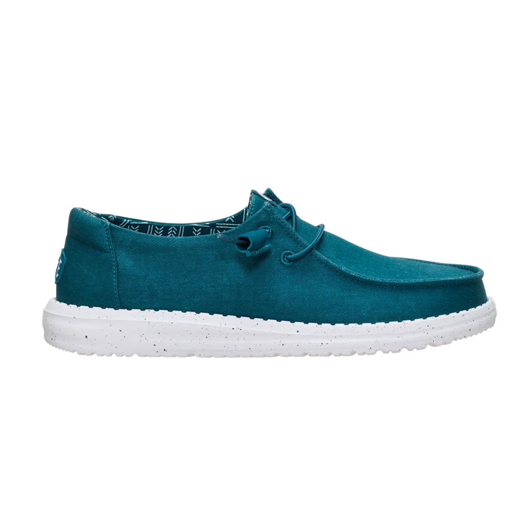 Hey Dude Women's Wendy Stretch Canvas Shoes- Deep Teal