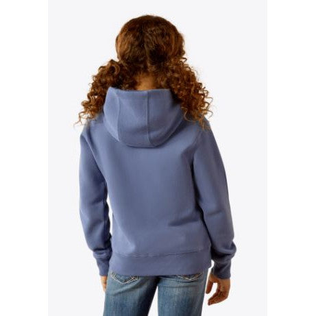 Ariat Girl's Long Sleeve Ariat 2.0 Hoodie- Coastal Fjord