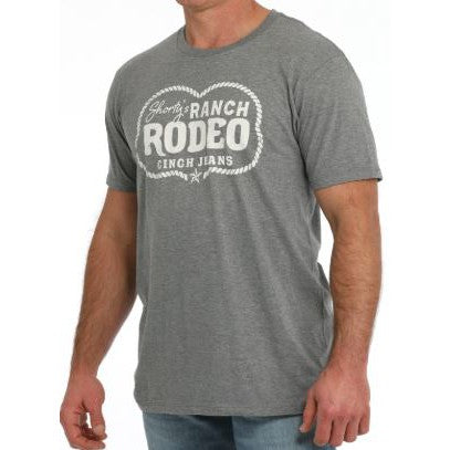 Cinch Men's Short Sleeve Tee Shirt- Grey