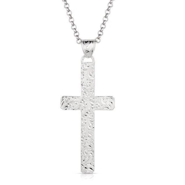 Montana Silversmiths Brilliant Belief Cross Necklace