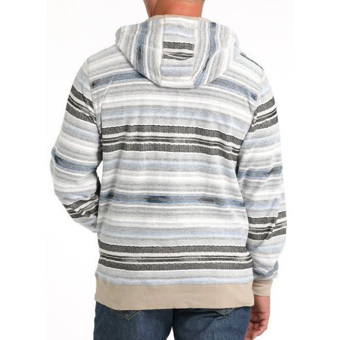 Cinch Men's Long Sleeve Stripe Hoodie - Multi