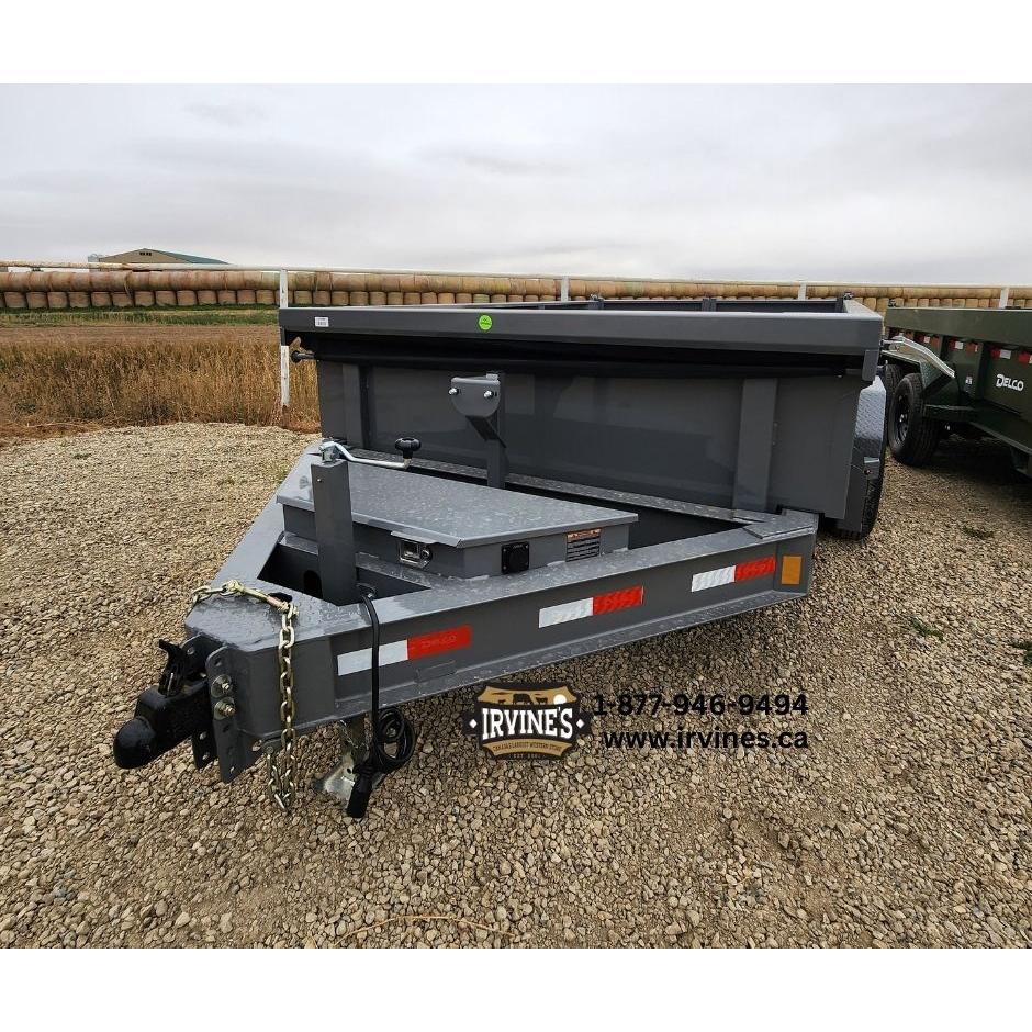 **RENTAL**  2026 Delco Dump Trailer - Grey