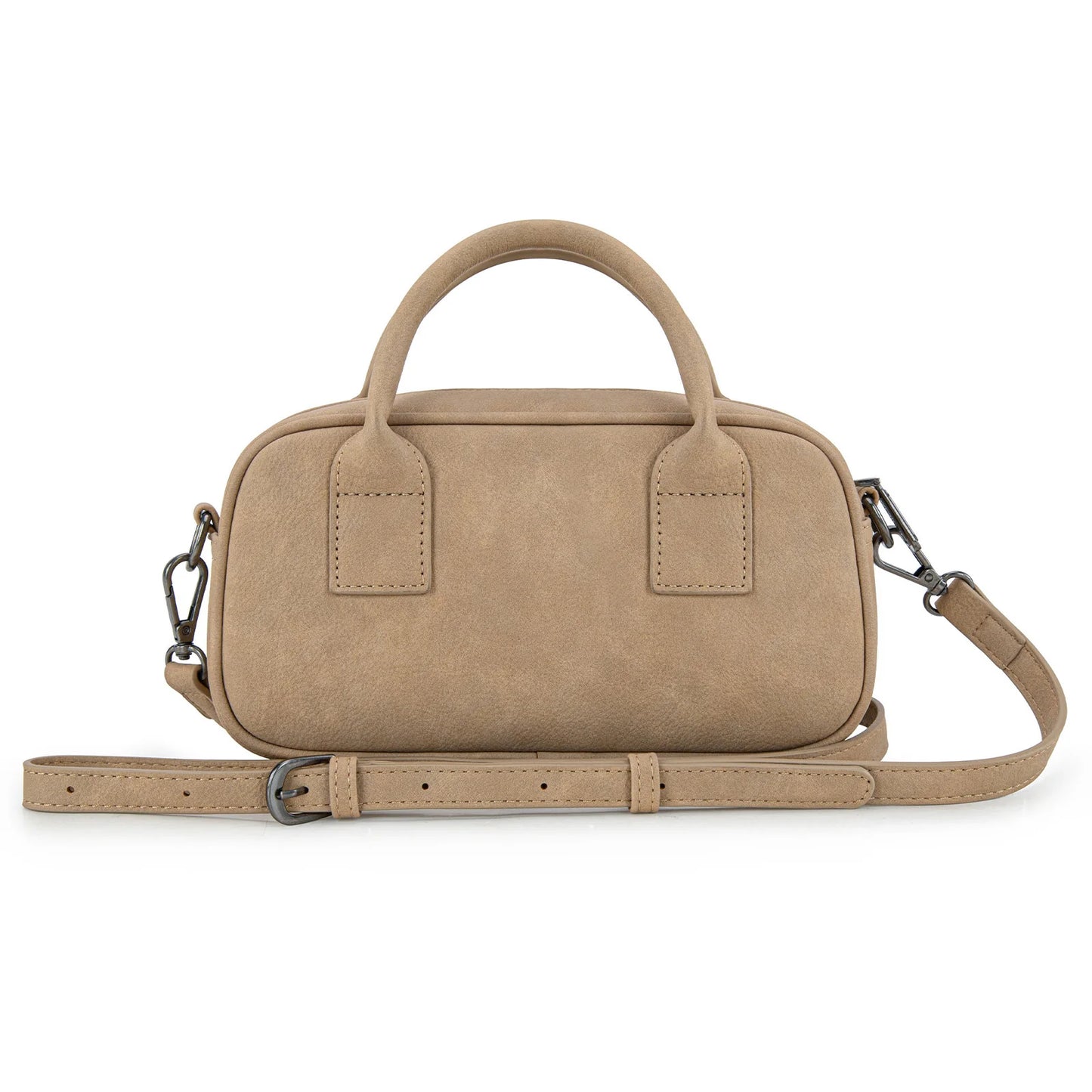 Wrangler Whipstitch Mini Satchel Crossbody Bag- Tan
