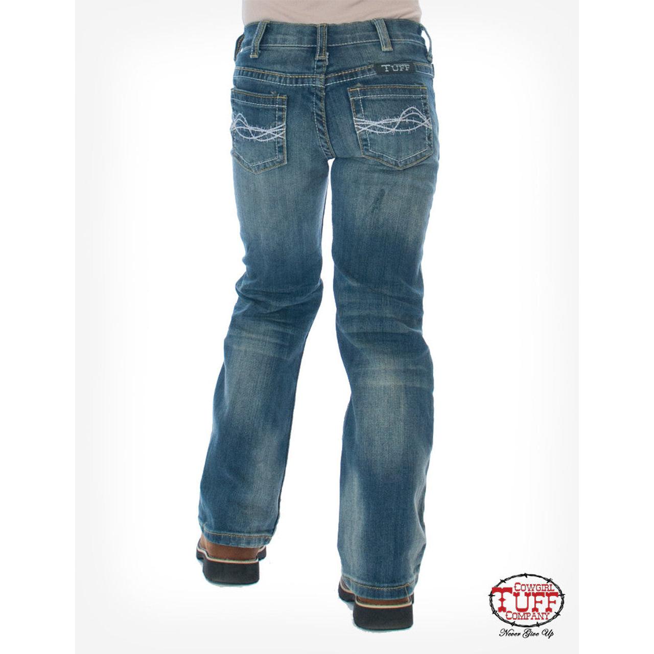 Cowgirl Tuff Girl's Don't Fence Me In Jean- Medium Wash