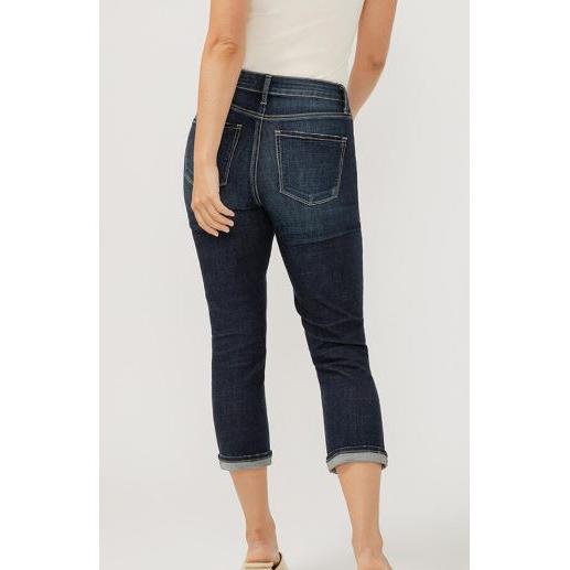 Silver Women's Avery High Rise Capris - Indigo