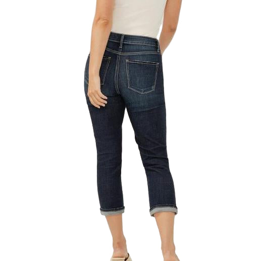 Silver Women's Avery High Rise Capris - Indigo