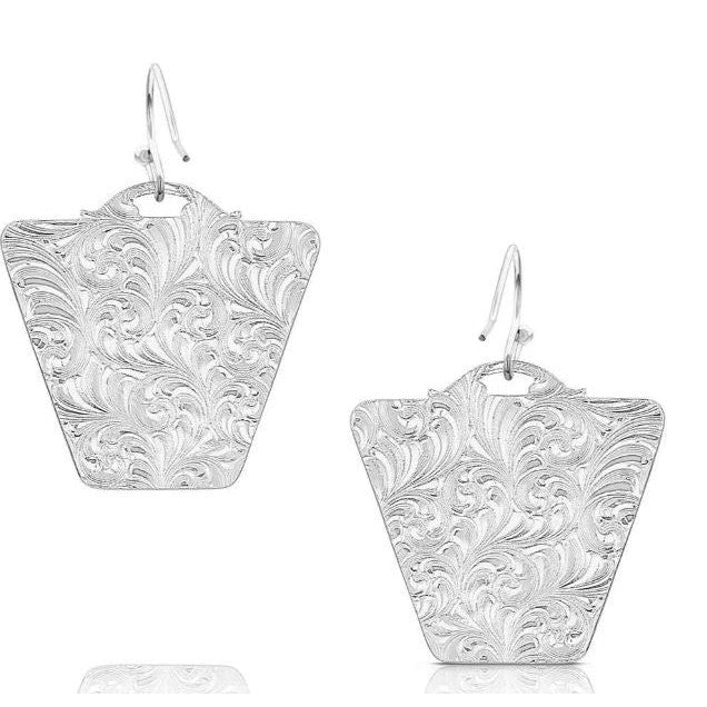 Montana Silversmiths Meadow Majesty Steerhead Earrings