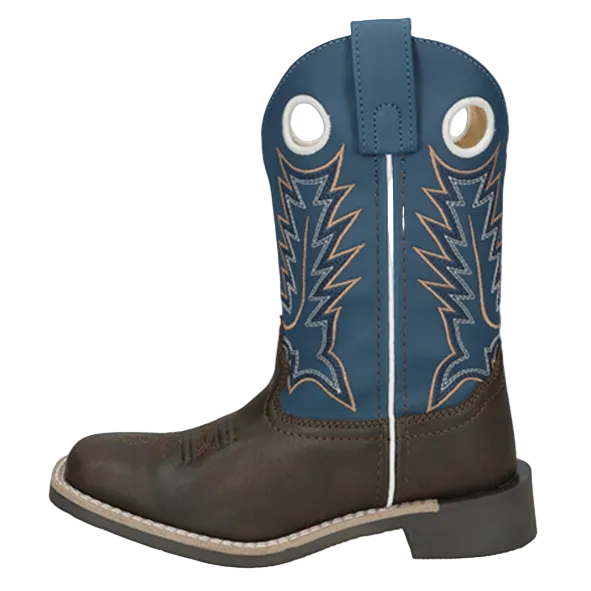 Smoky Mountain Boots Boy's El Paso Cowboy Boots-Brown/Blue - Irvine Tack & Western Wear