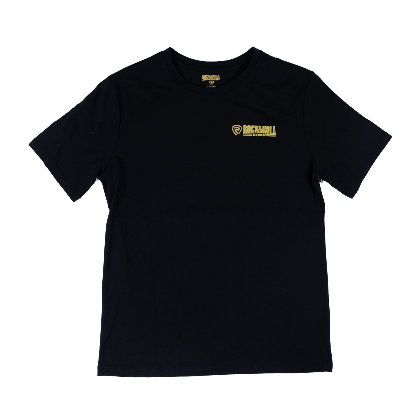 Rock & Roll Men's Short Sleeve Printed Tee Shirt - Black