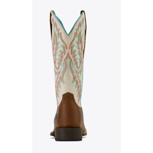 Ariat Women's Round Up Wide Toe Stretch fit Western Boot-  Sandstorm
