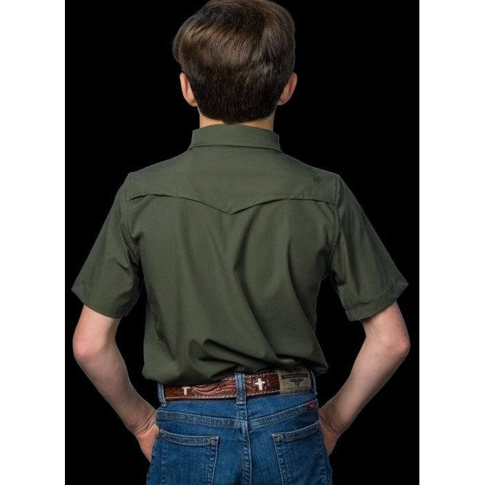 Ferrell Brand CORE Kid's Unisex Short Sleeve Snap Shirt- Multiple Colors