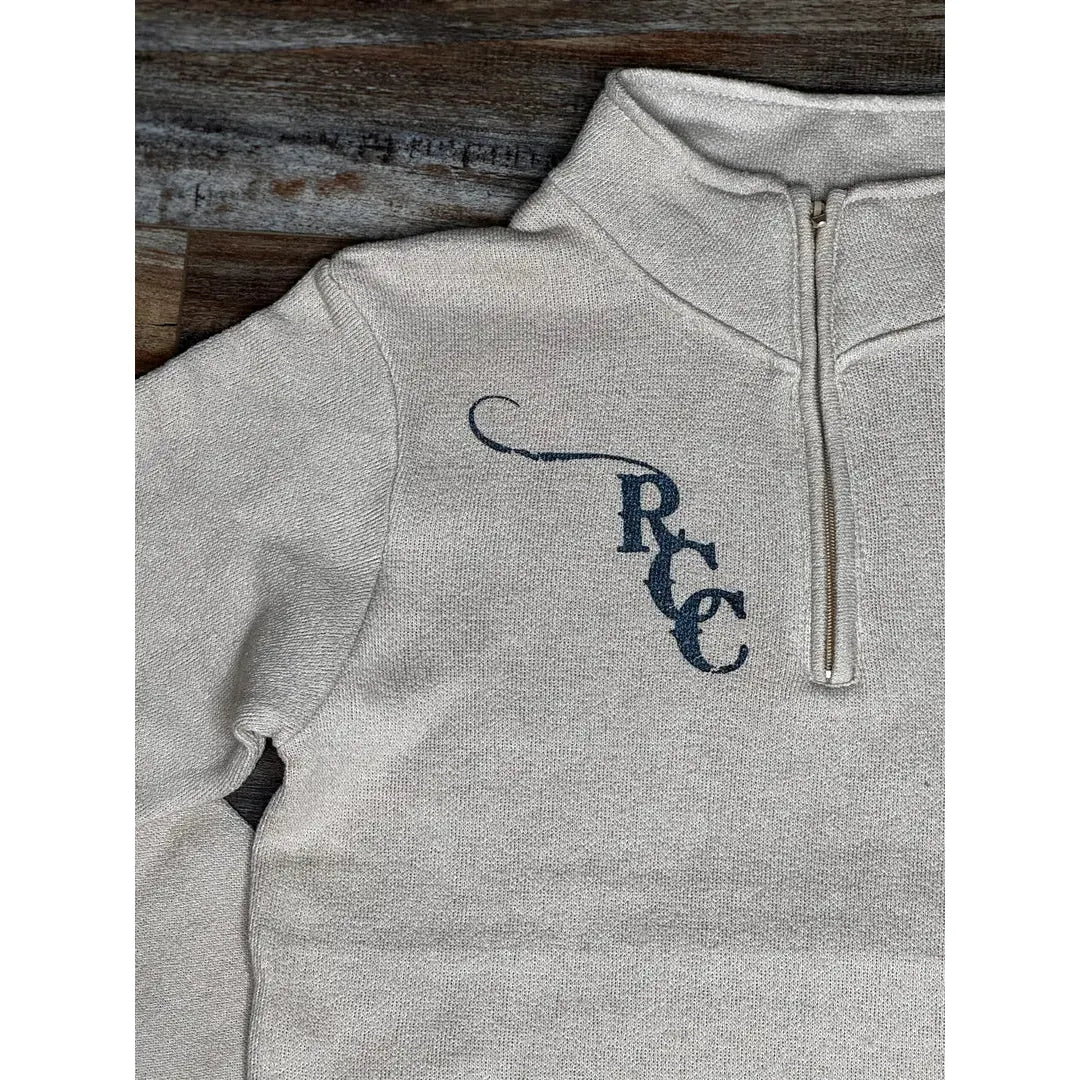 Rough Country Cowboys  Women's Long Sleeve 3/4 zip Fleece Sweater-