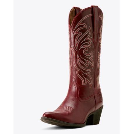 Ariat Women's Heritage J Toe Western Boot- Sangria