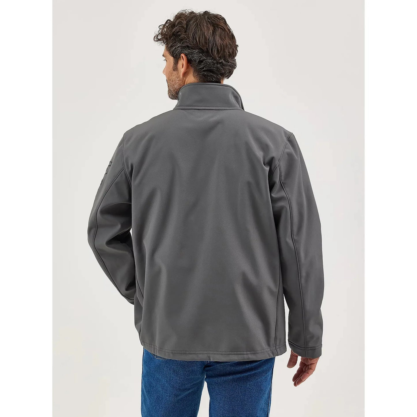 Wrangler Men's Long Sleeve Trail Jacket- Dark Shadow Grey