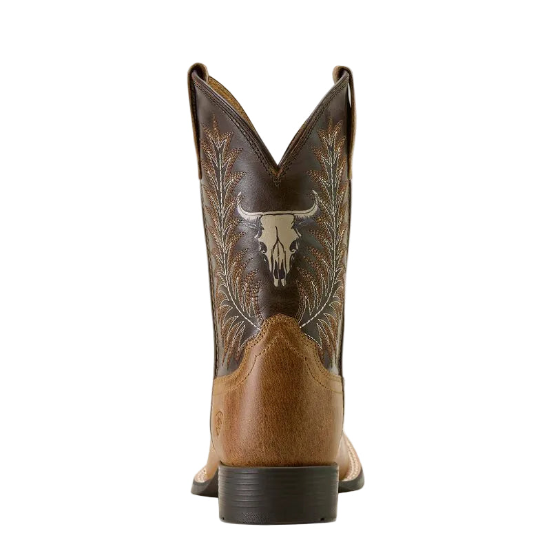 Ariat Youth Stampede Wide Square Toe Western Boot- Desert Brown - Irvine Tack & Western Wear