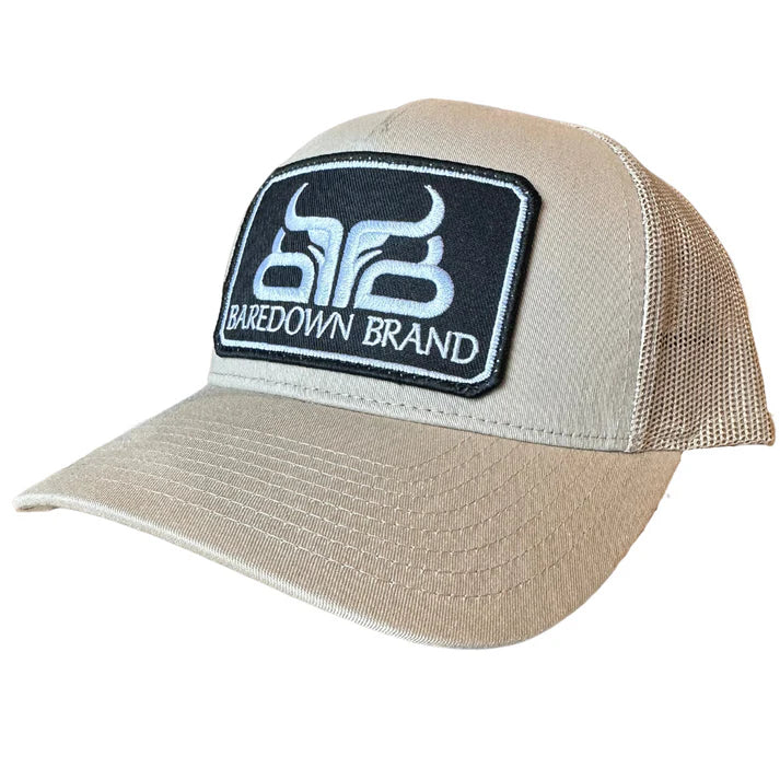 Baredown Brand Curved Ball Cap Black- High Noon