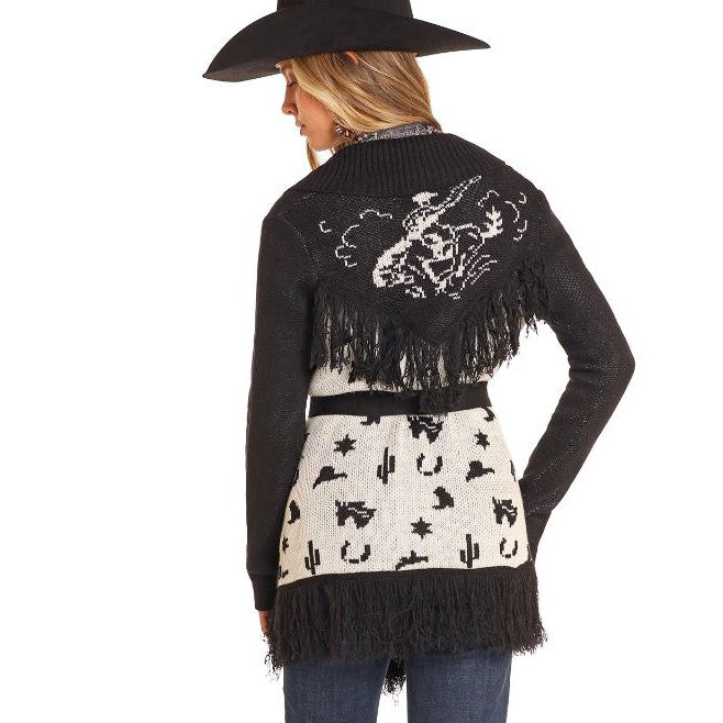 Panhandle Cowgirl Long Sleeve Rodeo Fringe Cardigan