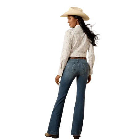 Ariat Women's High Rise Vera Slim Trouser Jeans- Greyson