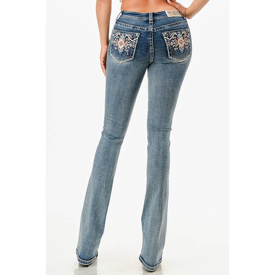 Grace in LA Women's Aztec Plus Size Jeans