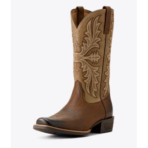 Ariat Men's Hustler Cowboy Boot- Earth