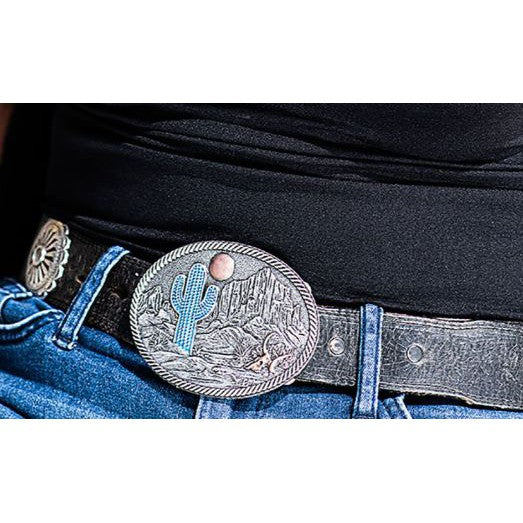 Montana Silversmith Desert Moon Cactus Attitude Buckle