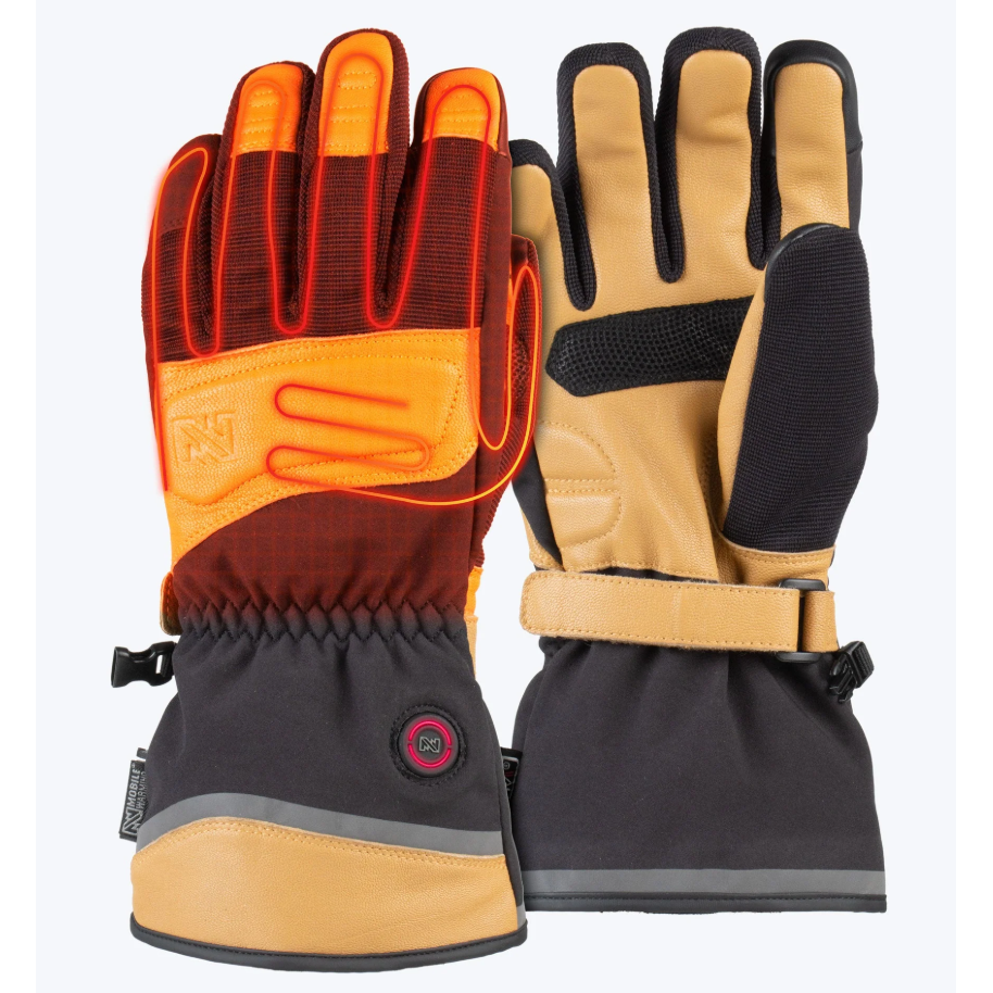 Fieldsheer Unisex Blacksmith Heated Work Gloves - Black/Tan