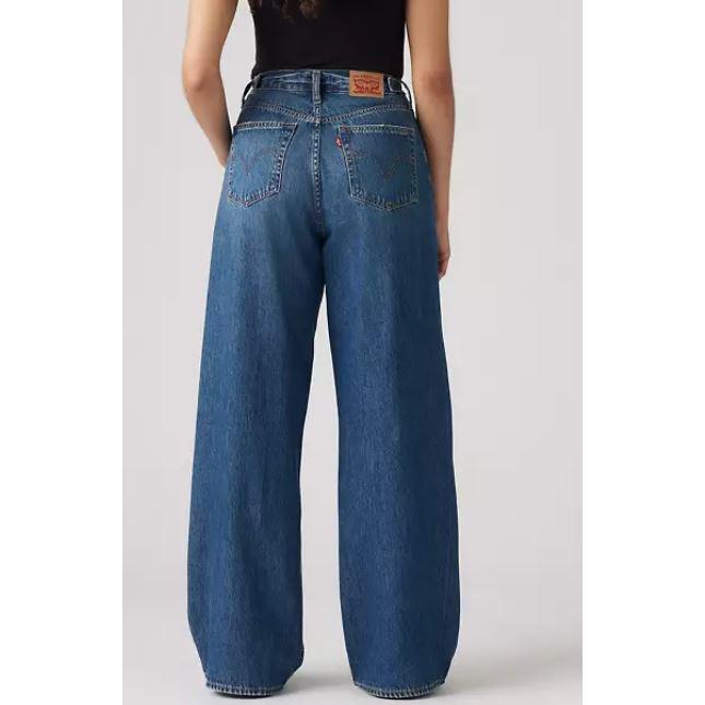 Levi Women's Cinch Baggy High Rise Chasing Dreams Jeans - Medium Wash