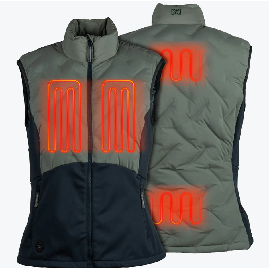 Fieldsheer Women's Aria Hybrid Vest-Sage/Olive