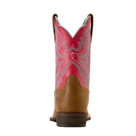 Ariat Youth Westwood Wide Square Toe Western Boot- Wicker