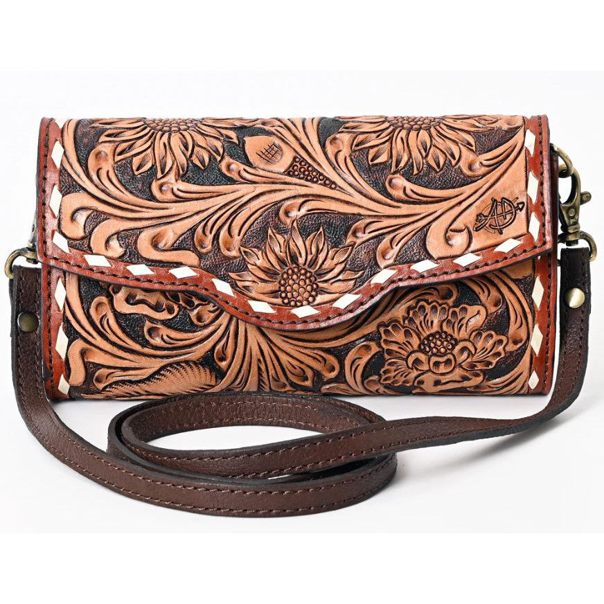 American Darling Genuine Western Leather Bag - Stitched Trim