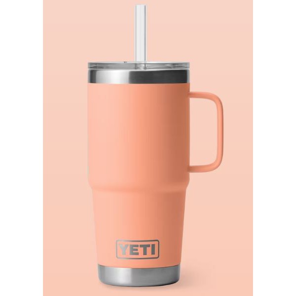 Yeti Rambler 739ml Straw Mug - Lowcountry Peach