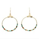 Beaded Hoop Earrings