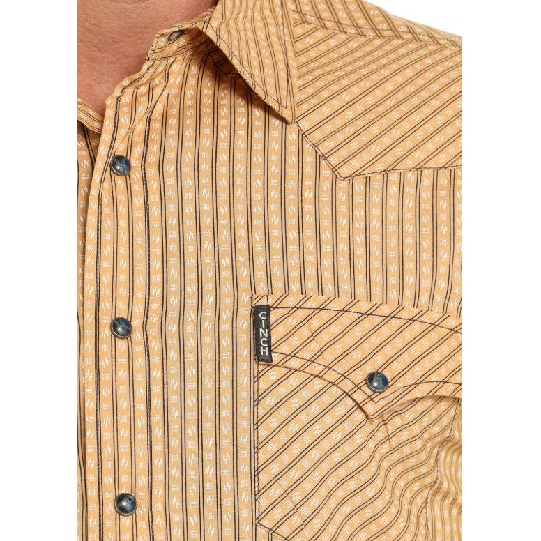 Cinch Long Sleeve Modern Fit Men's Shirt - Gold