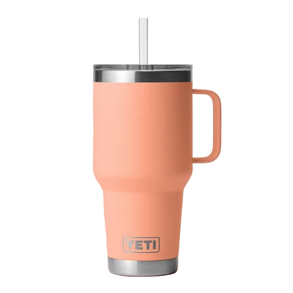 Yeti Rambler 1L Straw Mug - Lowcountry Peach