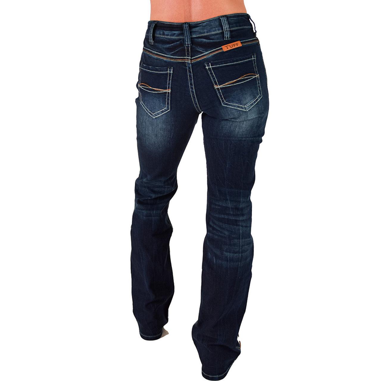 Cowgirl Tuff Women's Competitor Boot Cut Jeans- Medium Wash