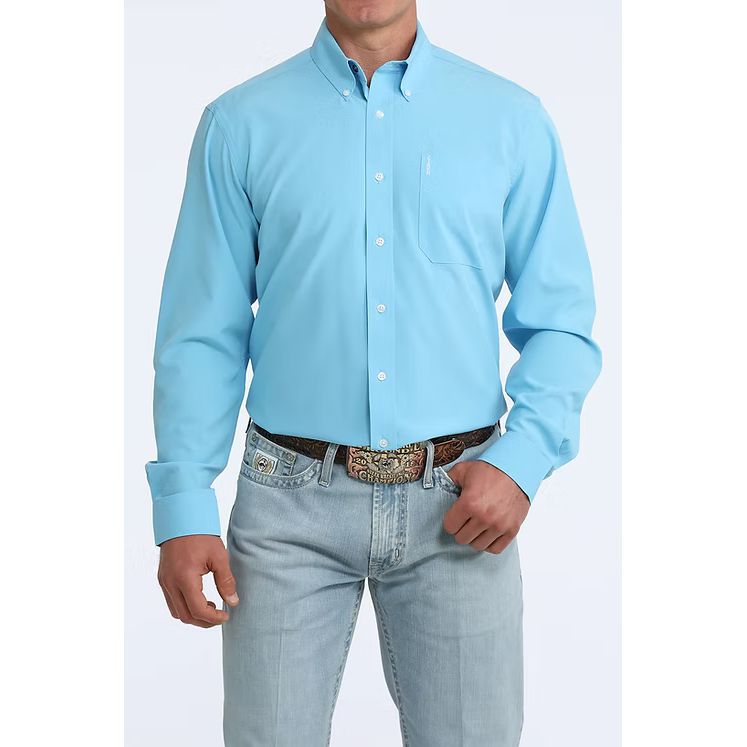 Cinch Men's Long Sleeve Shirt - Blue