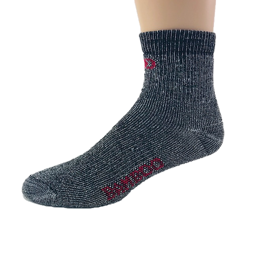 Dristex 365 Comfort Dry Quarter Sock - Black &amp; Natural Denim 2-Pack