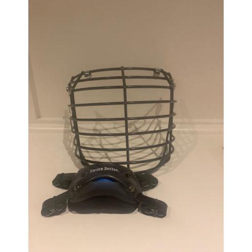 Crooked Horn Youth Hockey Helmet Bullriding Cage- Black