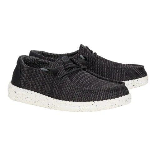 Hey Dude Women's Wendy Wide Stretch Sox- Black/White