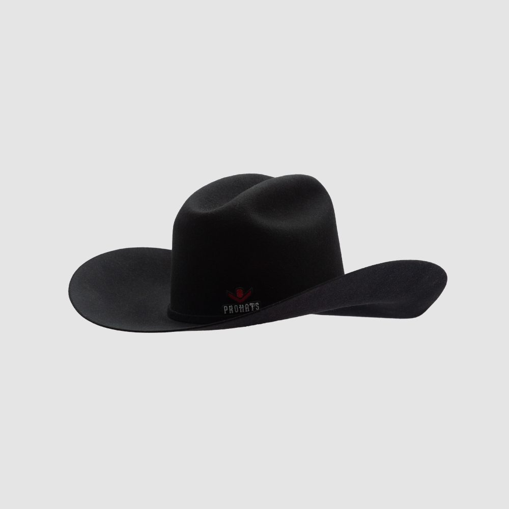ProHat Wool Felt Precreased Western Hat - Black