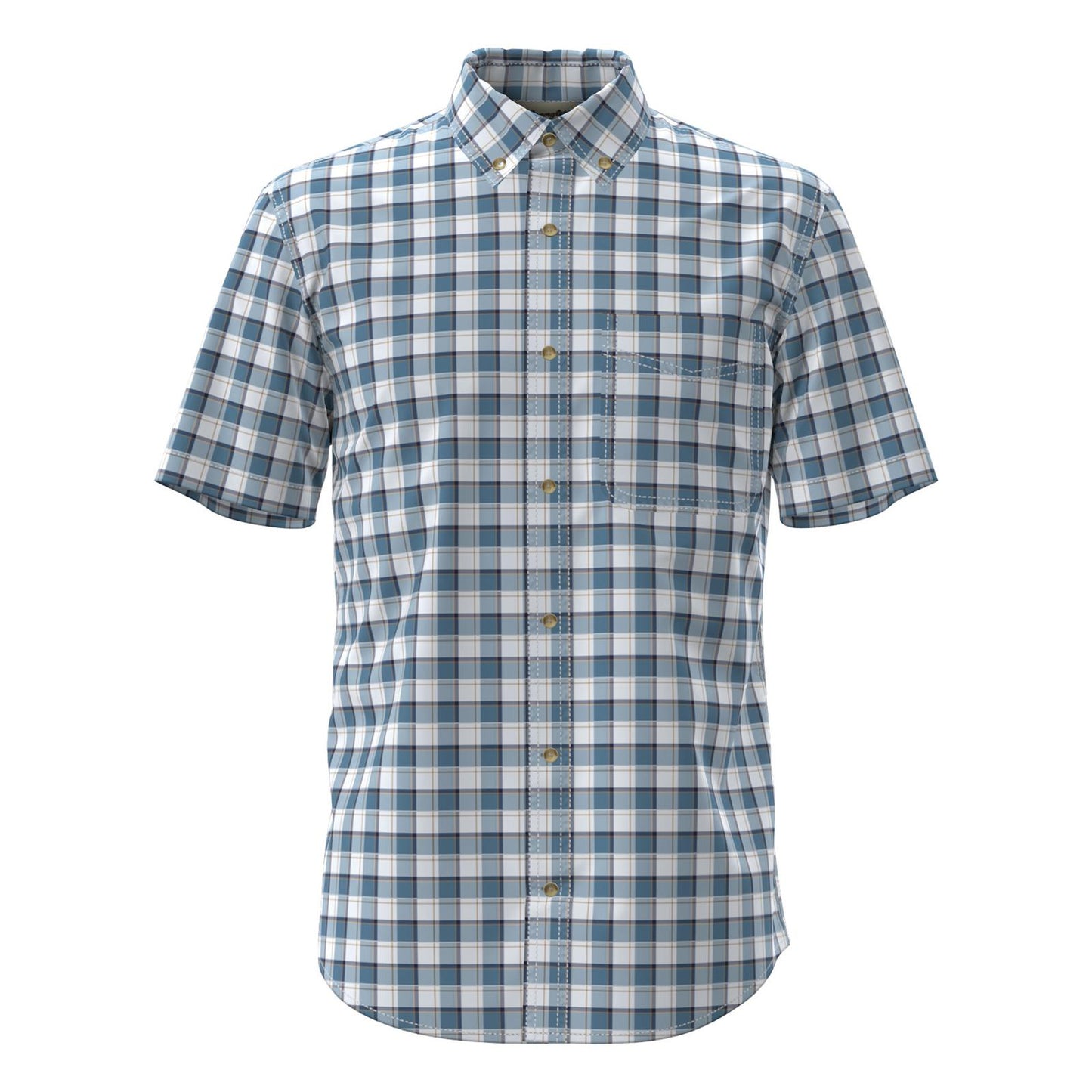 Wrangler Men's Riata Classic Fit Short Sleeve Dress Shirt- Multi