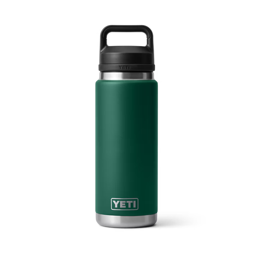 Yeti Rambler 769ml Water Bottle w/Chug Cap - Black Forest Green