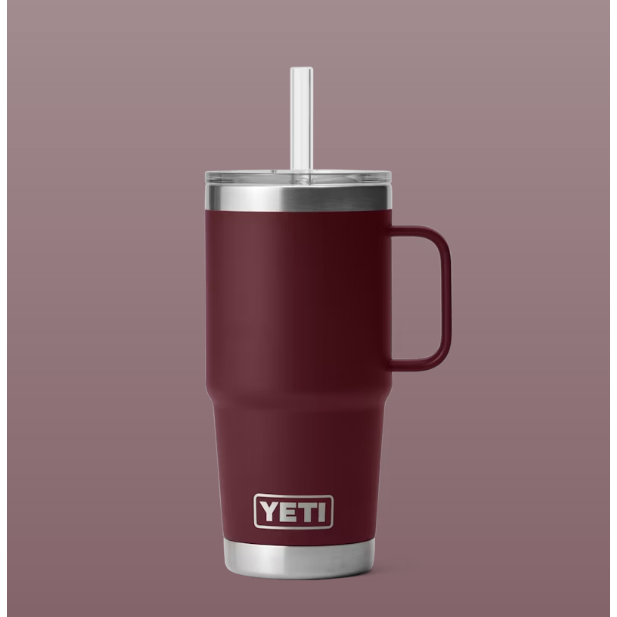 Yeti Rambler 739ml Straw Mug - Wild Vine Red