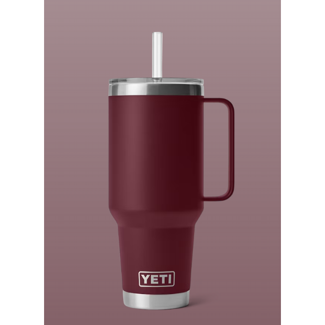 Yeti Rambler 1.2L Mug with Straw - Wild Vine Red