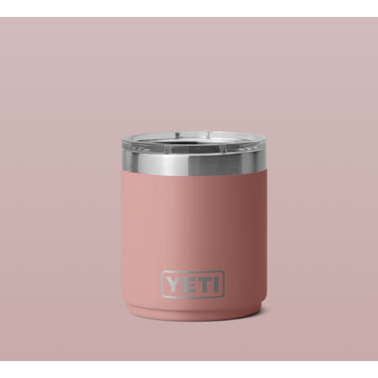 Yeti Rambler 295ml Stackable Lowball w/Magslider Lid - Sandstone Pink