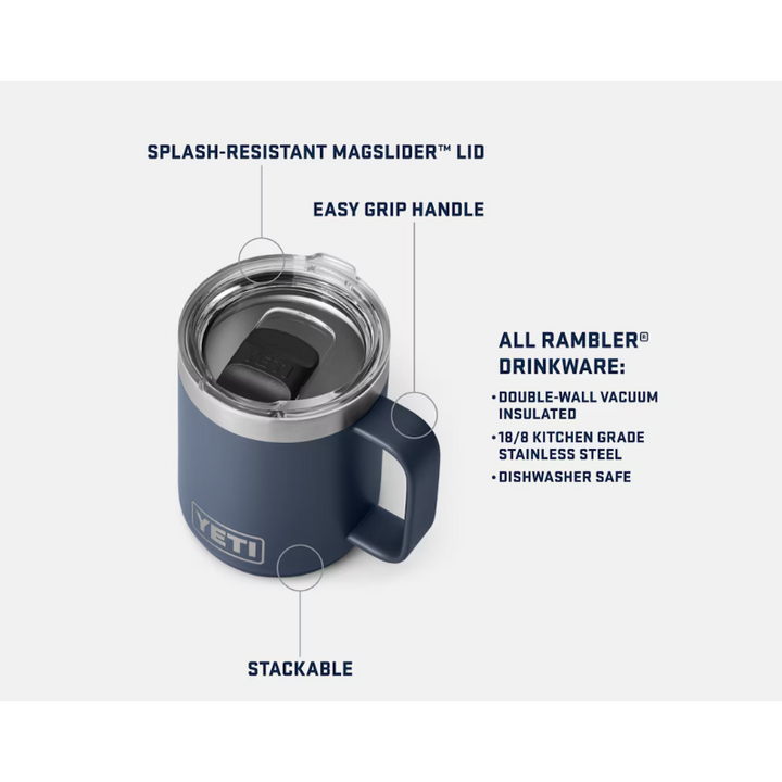 YETI Rambler 295 mL Stackable Mug with MagSlider Lid (steel)