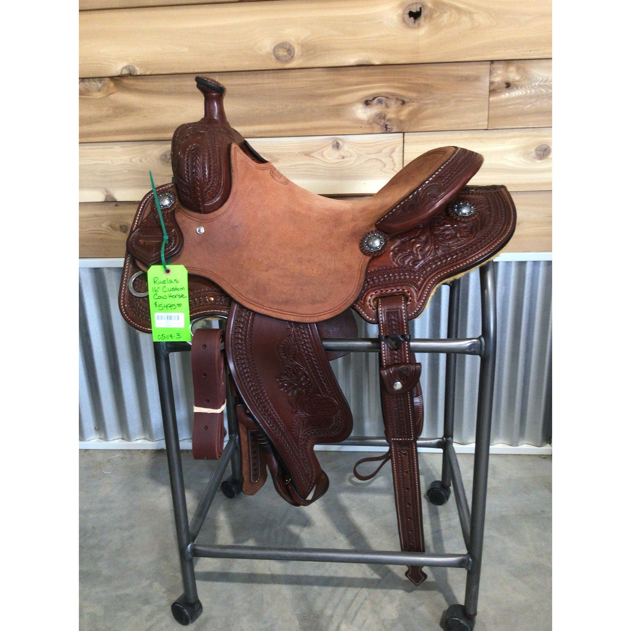 Ruelas 16" Custom Cow Horse Saddle