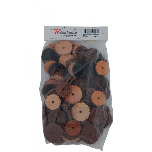 Western Rawhide Replacement Rosettes w/Hole SOLD SEPARATE
