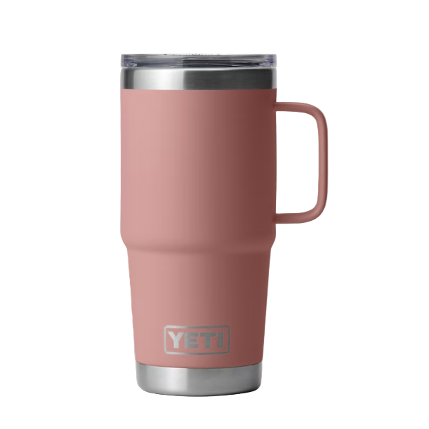 YETI Rambler 591 mL Travel Mug with StrongHold Lid - Sandstone Pink