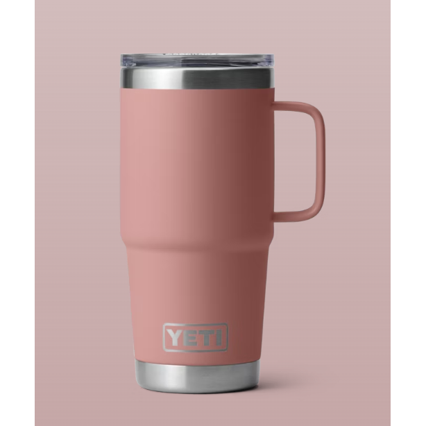 Yeti Rambler 591ml Travel Mug w/Stronghold Lid - Sandstone Pink